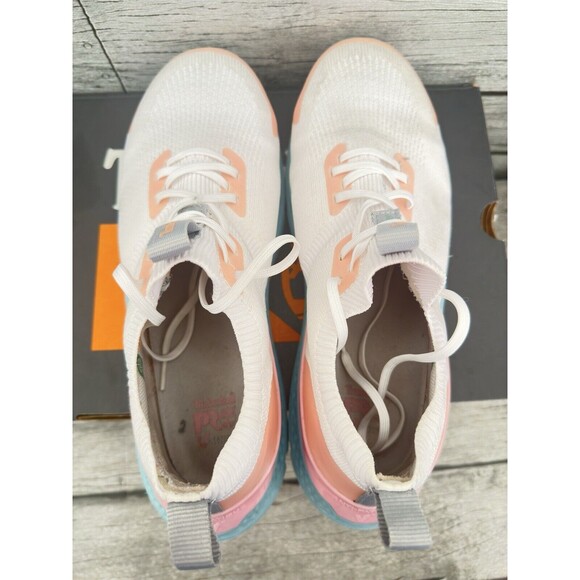 Timberland PRO Setra Composite Safety Toe Womens Size 10W White/Peach - Picture 4 of 8